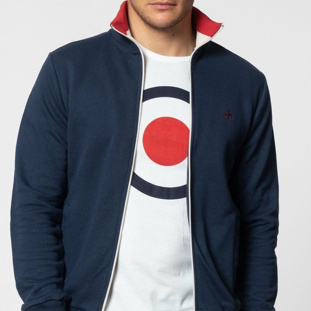 Navy Blue Track Jacket | MERC Clothing Truman
